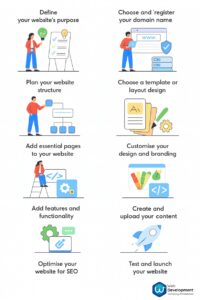 step by step guide to create a website from scratch