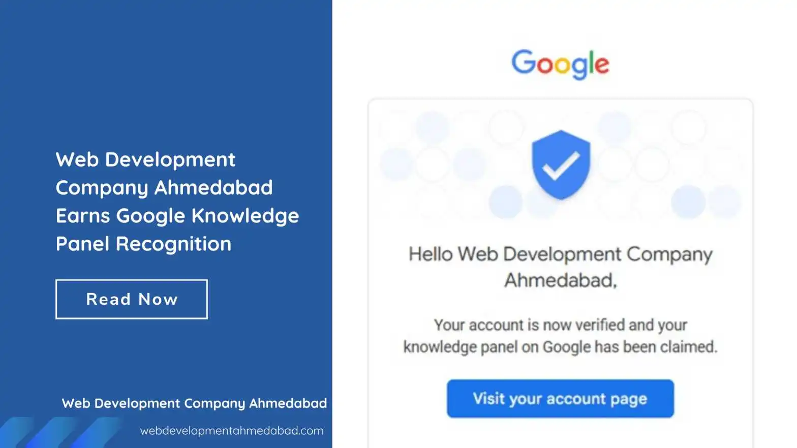 Google Knowledge Panel of Web Development Company Ahmedabad