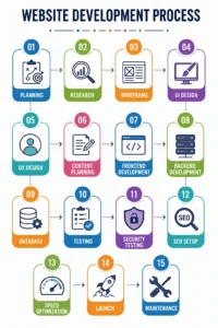 website development process explained by Web Development Company Ahmedabad
